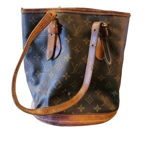Louis Vuitton Monogram Petit Bucket Bag - Upcycle or Project Bag